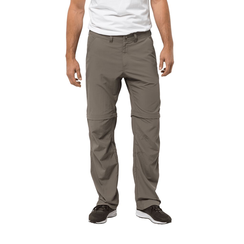 Jack Wolfskin CANYON Zippé OFF Pantalons Homme Gris - GAIUTMV-60